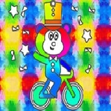Coloring Book: Monkey Rides Unicycle