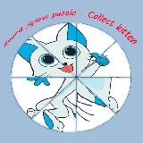 Round jigsaw Puzzle - Collect Kitten